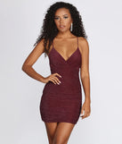 Glow With It Glitter Mini Dress