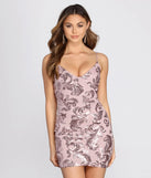 Sparkle And Glow Sequin Mini Dress