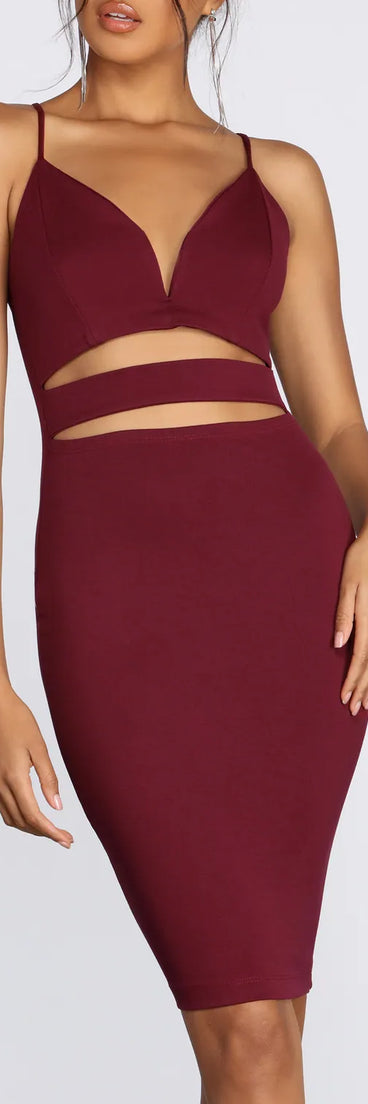 Get The Ponte Cut Out Dress