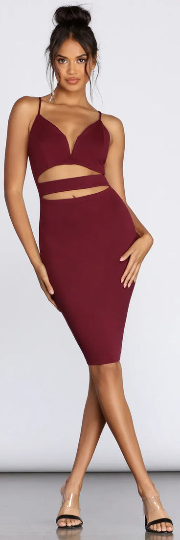 Get The Ponte Cut Out Dress