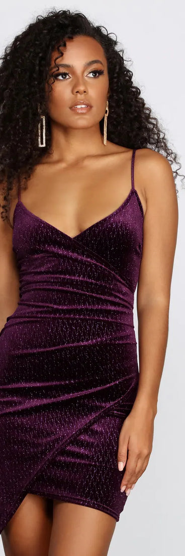Gleam Queen Glitter Mini Dress