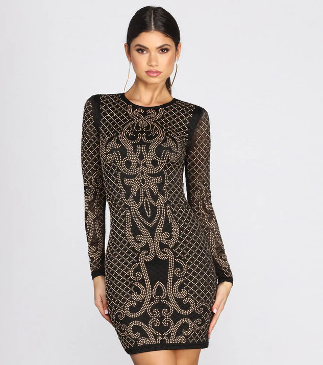 Moment Like This Heat Stone Mini Dress