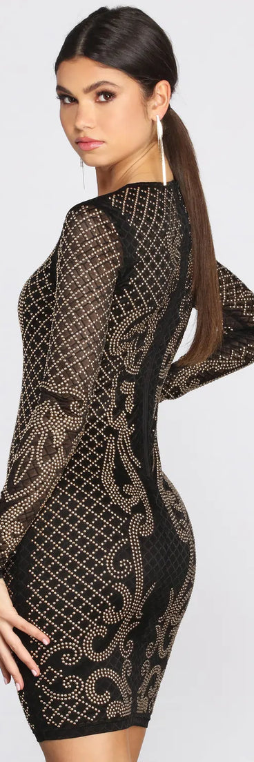 Moment Like This Heat Stone Mini Dress