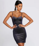 One Wish Glitter Knit Mini Dress