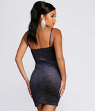 One Wish Glitter Knit Mini Dress