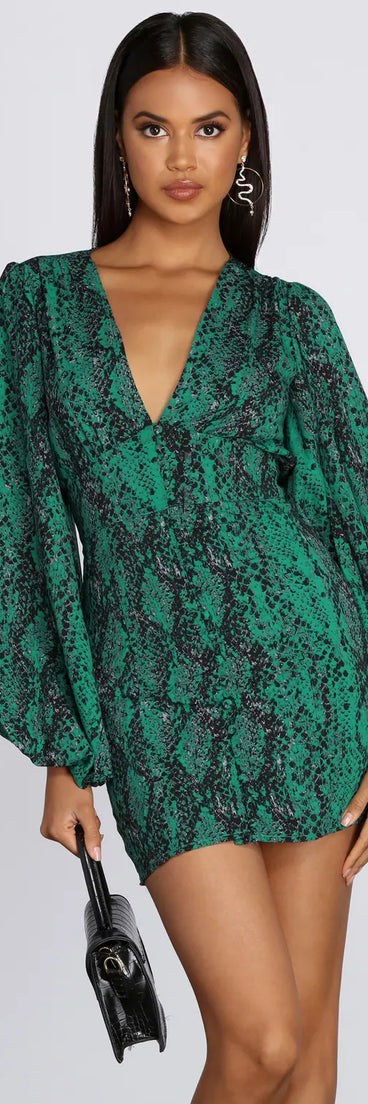 A Casual Slay Long Sleeve Mini Dress