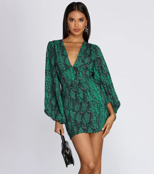 A Casual Slay Long Sleeve Mini Dress