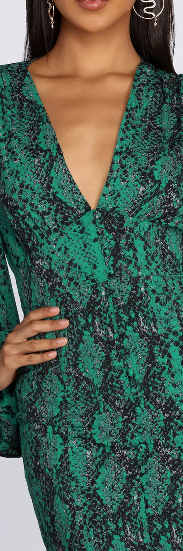 A Casual Slay Long Sleeve Mini Dress