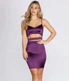 Sleek Cut Out Satin Dress