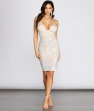 Glitzy Goals Sequin Midi Dress