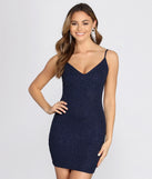 Starry Night Glitter Mini Dress