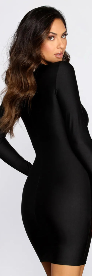 Tied To Ruched Mini Dress