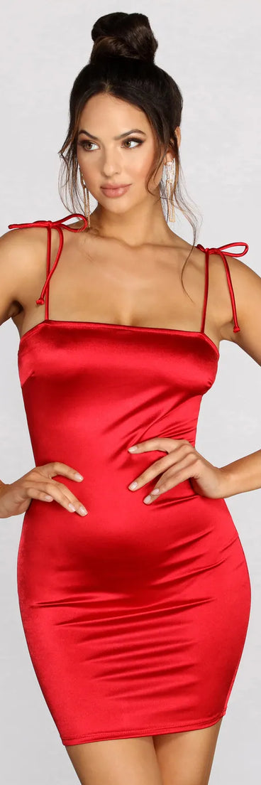 Rise & Shine Satin Mini Dress