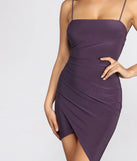 Feeling Knit Asymmetrical Mini Dress