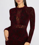 Velvet Allure Mock Neck Mini Dress