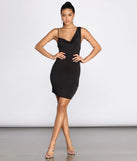 Cowl Front And Back Mini Dress