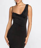 Cowl Front And Back Mini Dress