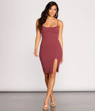 Get A Move On Crepe Midi Dress