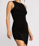 Follow My Lead Asymmetric Mini Dress