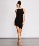 Follow My Lead Asymmetric Mini Dress