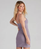 Wrapped In Stylish Crepe Mini Dress