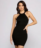 Glam Girl Rhinestone Fringe Mini Dress