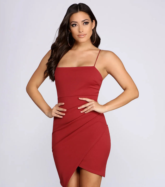 Ruched and Ready Asymmetrical Dress