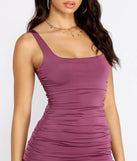 Hard To Forget Ruched Mini Dress