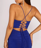 Stylish And Sultry Ruched Mini Dress