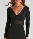 Sheer Bet Mesh Paneled Dress