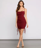 Simply Stunning Ruched Mini Dress
