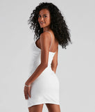 Timeless Classic Asymmetrical Crepe Mini Dress