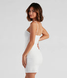 Wrapped In Stylish Crepe Mini Dress