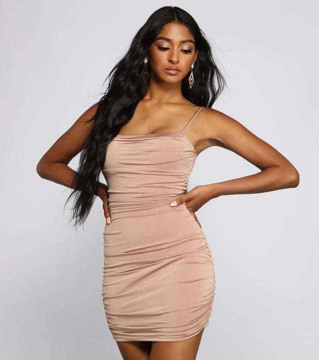 Stunning Style Ruched Mini Dress