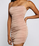 Stunning Style Ruched Mini Dress