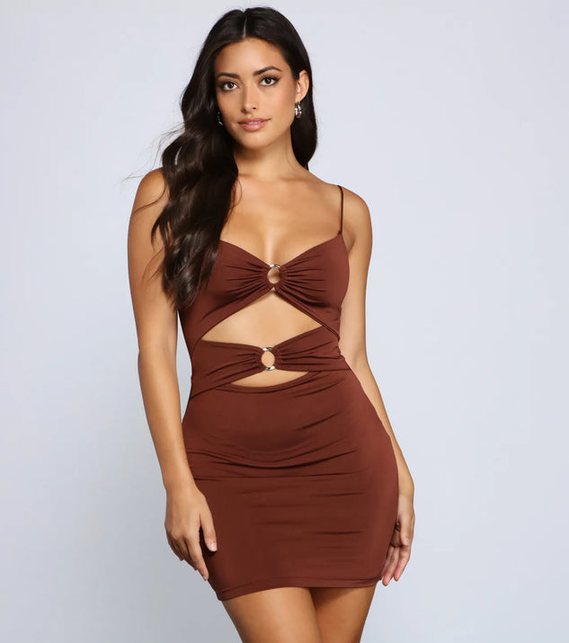 Bold Stunner Cutout Mini Dress