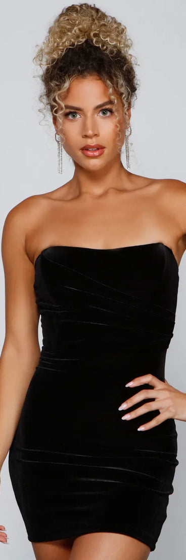Luxe Moment Velvet Mini Dress