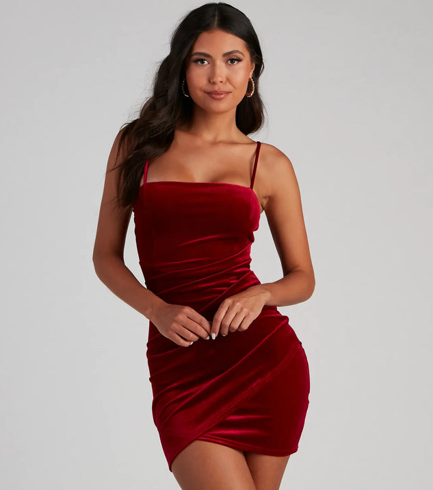 Majorly Crushing Velvet Mini Dress