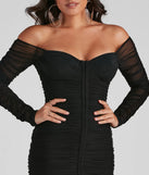 Flirty And Chic Mesh Mini Dress