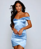 Glam Come True Satin Mini Dress