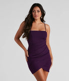 The Sound the Alarm Crepe Wrap Mini Dress is a mini dress that will make a statement with its short hemline and on-trend details to have you ready for any event!