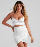 Total Dream Satin Mini Dress