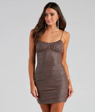 Glitzy Vibes Glitter Mesh Mini Dress