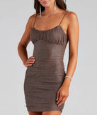 Glitzy Vibes Glitter Mesh Mini Dress
