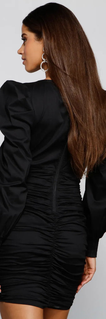 Trendy And Ruched Mini Dress