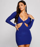 Head Turner Cutout Mini Dress