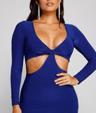 Head Turner Cutout Mini Dress
