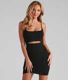 In The Club Square Neck Cutout Dress