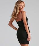 In The Club Square Neck Cutout Dress