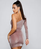 Glitzy Girl Glitter Knit Mini Dress